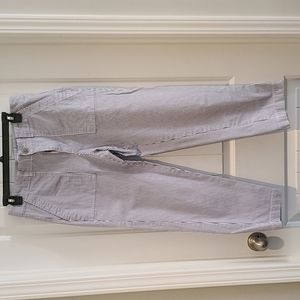 Gap blue and white khaki pants